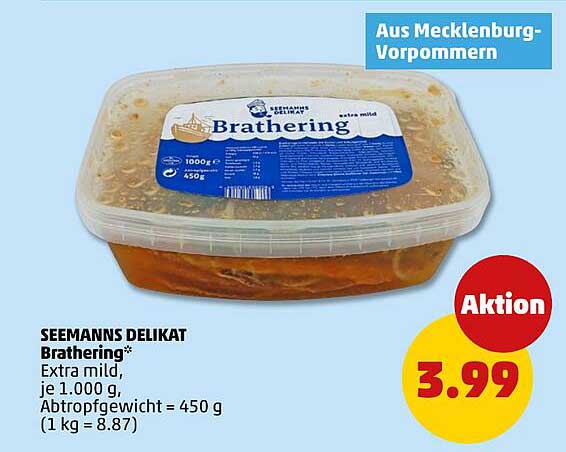 SEEMANNS DELIKAT Brathering extra mild