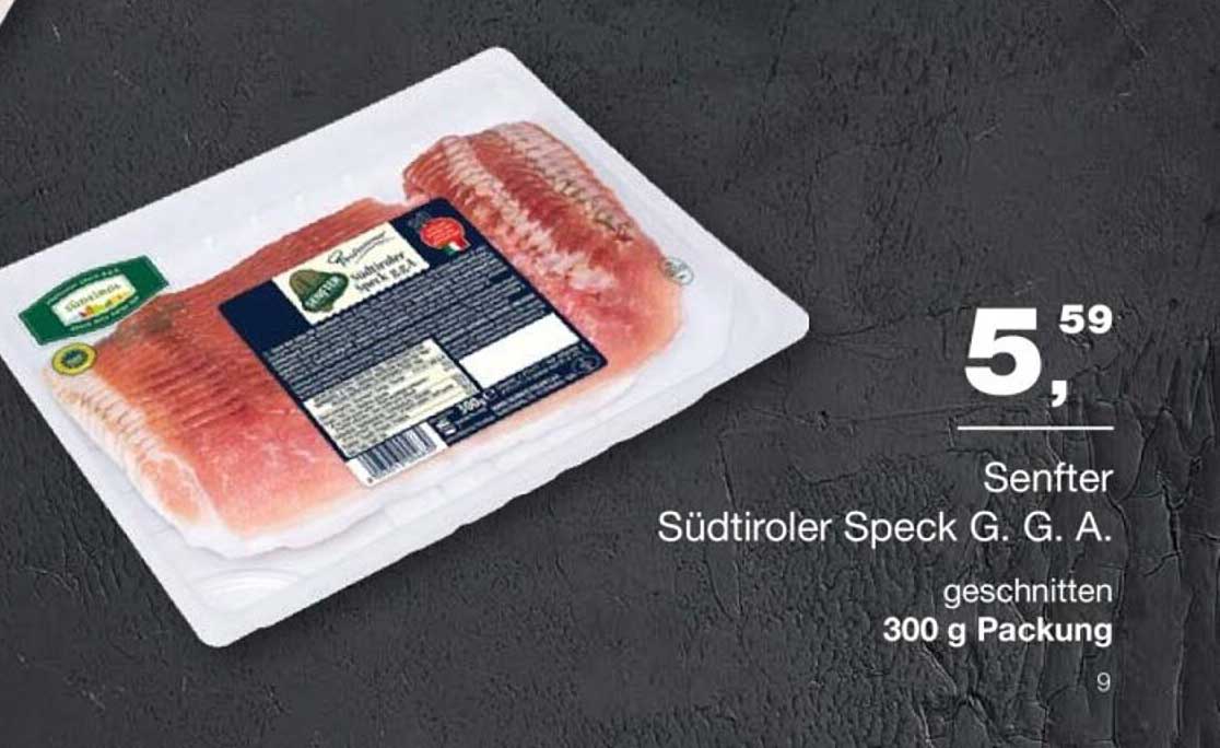 Senfter Südtiroler Speck G. G. A. 300 g