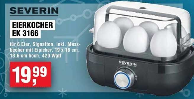 SEVERIN Eierkocher EK 3166 für 6 Eier