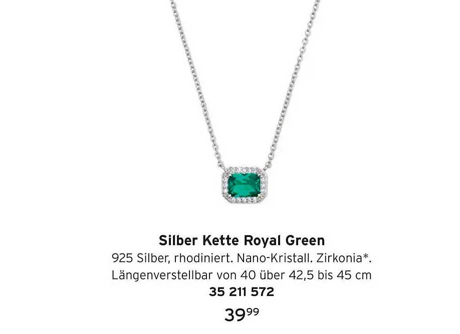 Silber Kette Royal Green