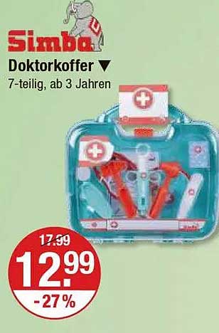 Simba Doktorkoffer 7-teilig für Kinder ab 3 Jahren