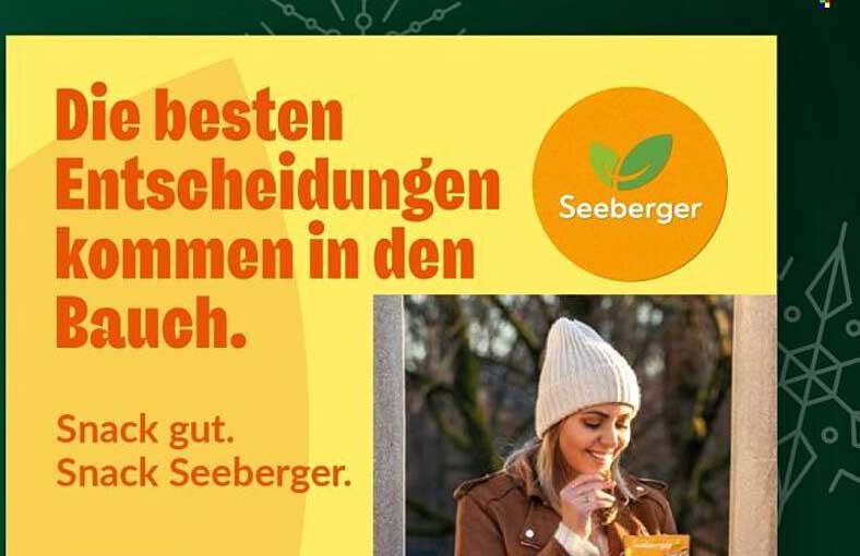 Snack gut. Snack Seeberger.