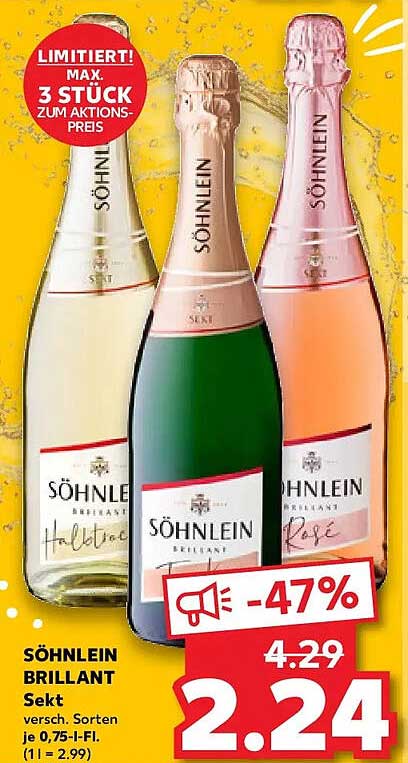 Söhnlein Brilliant Sekt - Verschiedene Sorten 0,75l
