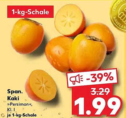 Span. Kaki »Persimon«, Kl. I, je 1-kg-Schale