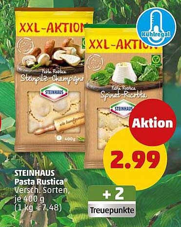 STEINHAUS Pasta Rustica – Verschiedene Sorten, je 400 g