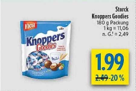 Storck Knoppers Goodies 180 g Packung
