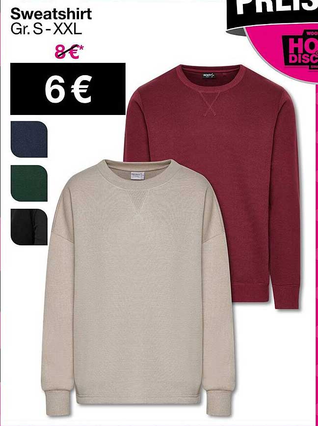 Sweatshirt Gr. S - XXL