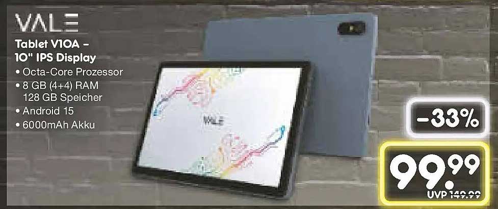 Tablet V10A – 10" IPS Display