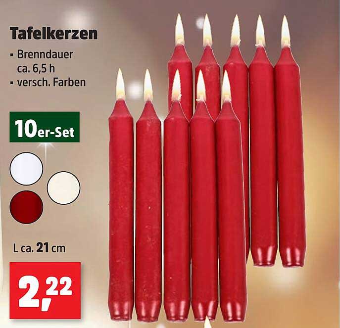 Tafelkerzen 10-er Set