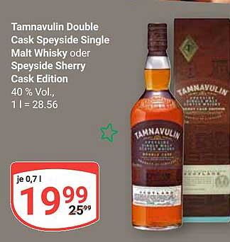 Tamnavulin Double Cask Speyside Single Malt Whisky oder Speyside Sherry Cask Edition