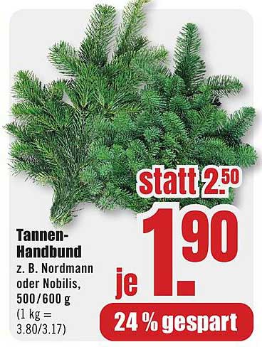 Tannen-Handbund z. B. Nordmann oder Nobilis, 500/600 g