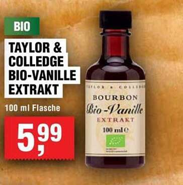 TAYLOR & COLLEDGE BIO-VANILLE EXTRAKT 100 ml