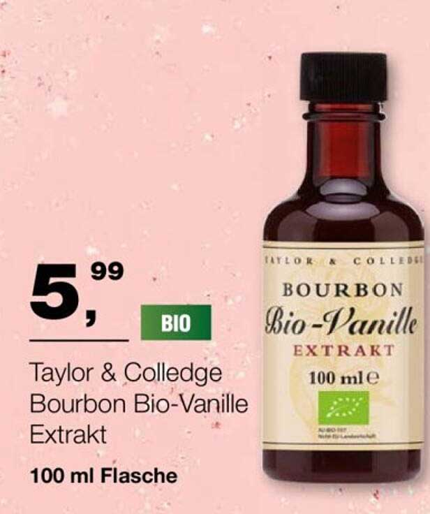 Taylor & Colledge Bourbon Bio-Vanille Extrakt 100 ml