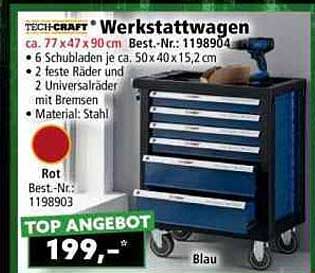 TECH-CRAFT Werkstattwagen 199,-