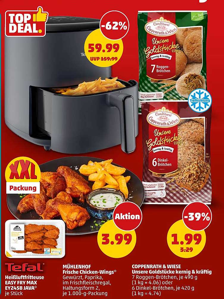 Tefal Heißluftfritteuse EASY FRY MAX EY245J JAVA
