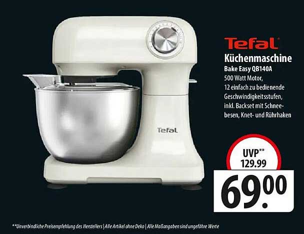 Tefal Küchenmaschine Bake Easy QB140A