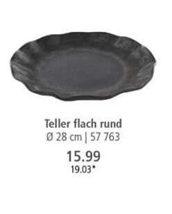 Teller flach rund Ø 28 cm | 57 763