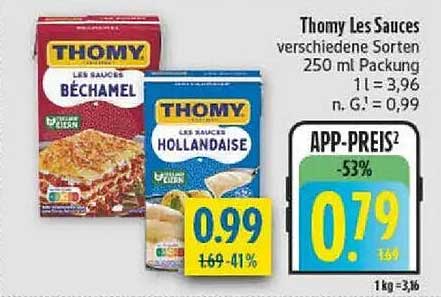 Thomy Les Sauces verschiedene Sorten 250 ml Packung