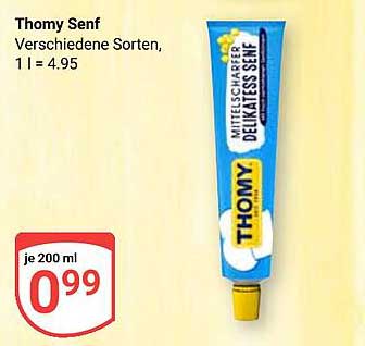 Thomy Senf – Mittelscharfer Delikatesssenf, 200 ml