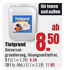 Tiefgrund Universalgrundierung, lösungsmittelfrei, 5 l