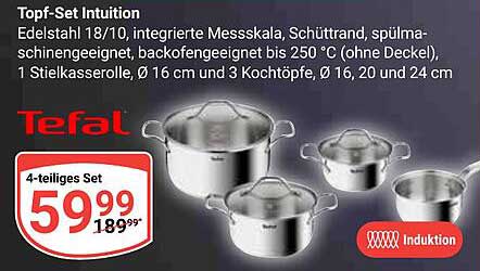 Topf-Set Intuition von Tefal - 4-teilig