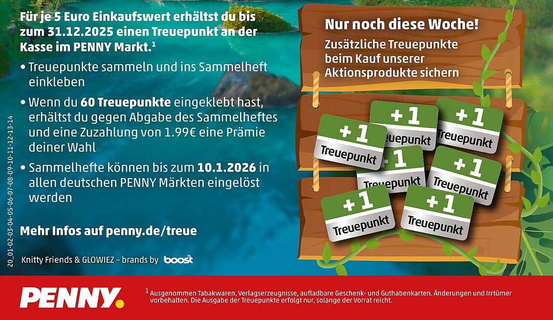 Treuepunkte sammeln und Prämien sichern bei PENNY