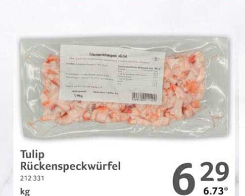Tulip Rückenspeckwürfel