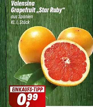 Valensina Grapefruit „Star Ruby“ aus Spanien