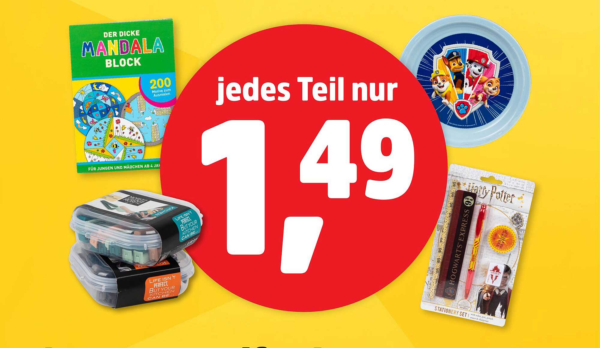 Vielseitige Bastelartikel für Groß und Klein – jedes Teil nur 1,49 €