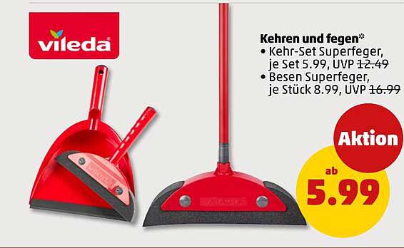 Vileda Kehr-Set Superfeger, je Set 5.99, UVP 12.49