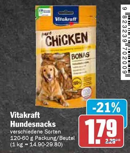 Vitakraft Hundesnacks verschiedene Sorten 120-60 g Packung/Beutel