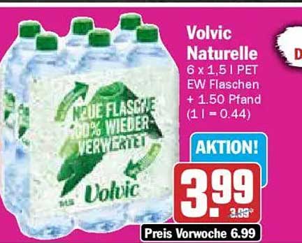 Volvic Naturelle 6 x 1,5 l PET Flaschen