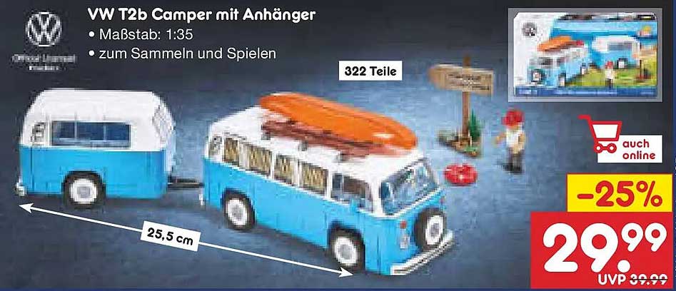 VW T2b Camper mit Anhänger