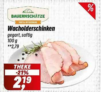 Wacholderschinken - gegart, saftig, 100 g