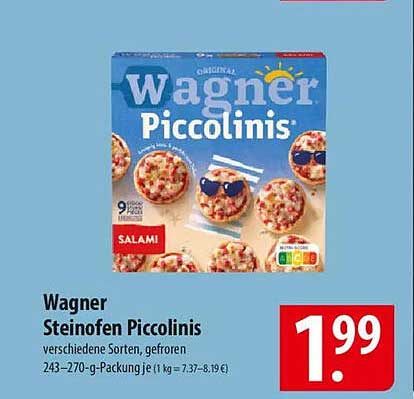 Wagner Steinofen Piccolinis - verschiedene Sorten, gefroren