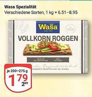 Wasa Vollkorn Roggen – Leckere Knäckebrotspezialität