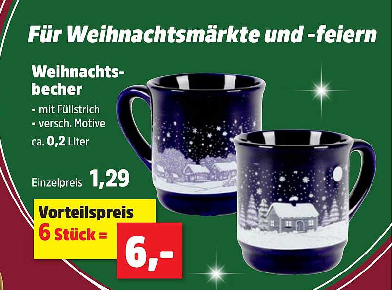 Weihnachtsbecher - ideal für die festliche Saison