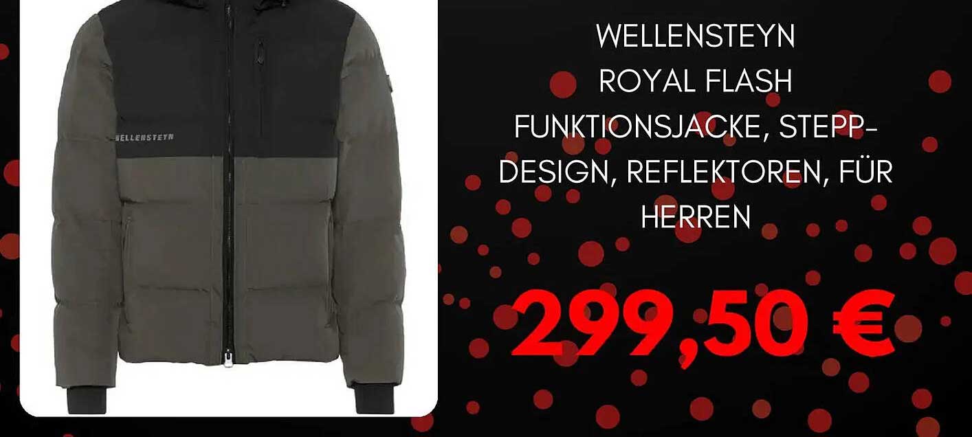 Wellensteyn Royal Flash Funktionsjacke, Stepp-Design, Reflektoren, für Herren