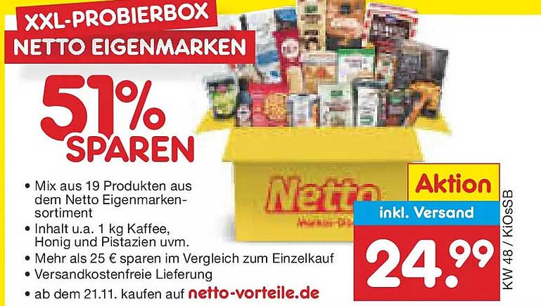 XXL-Probierschbox Netto Eigenmarken