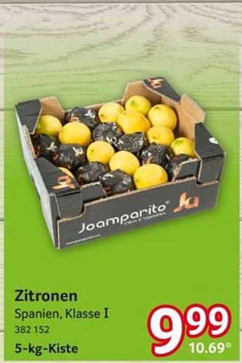 Zitronen, Spanien, Klasse I - 5-kg-Kiste