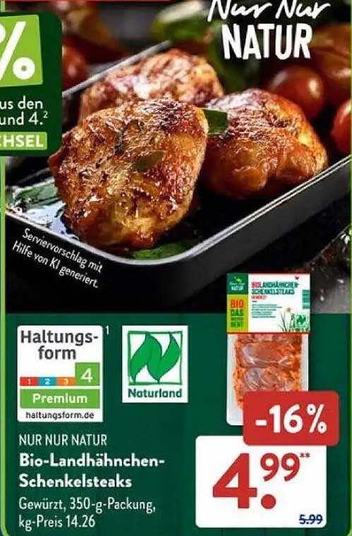 Bio-Landhähnchen-Schenkelsteaks