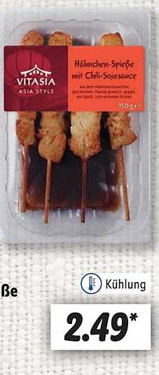 Hähnchen-Spieße Mit Chili-Sojasauce Angebot bei Lidl