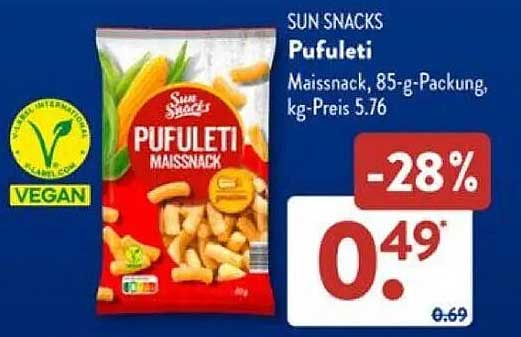 Pufuleti Angebot bei Aldi Süd