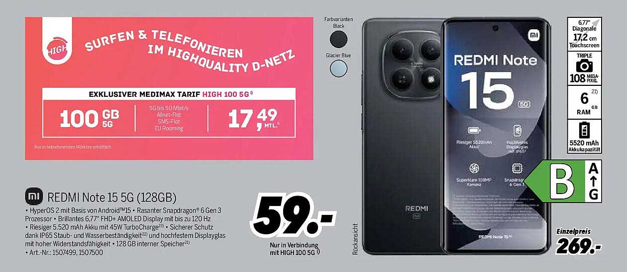 REDMI Note 15 5G (128GB)