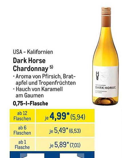 Dark Horse Chardonnay