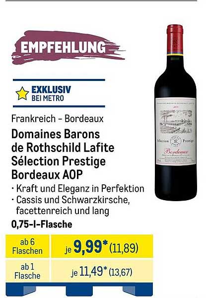 Domaines Barons de Rothschild Lafite Sélection Prestige Bordeaux AOP