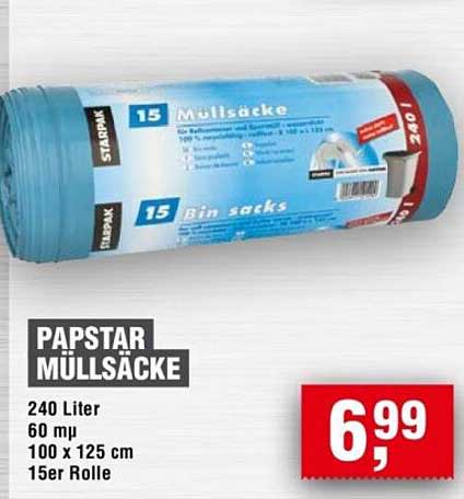 PAPSTAR MÜLLSÄCKE