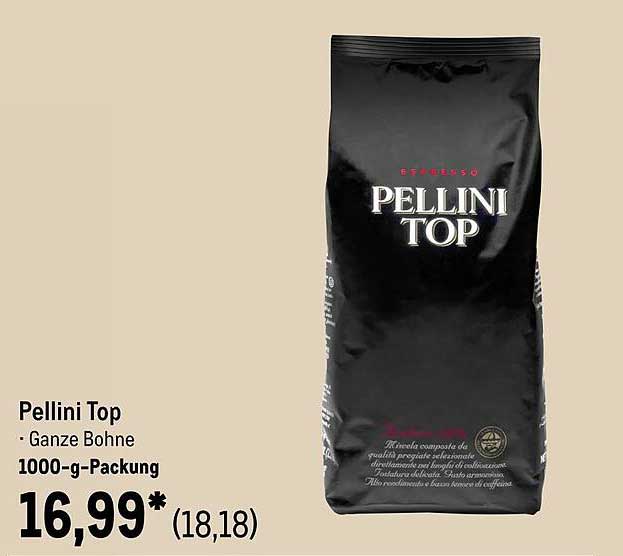 Pellini Top · Ganze Bohne 1000-g-Packung