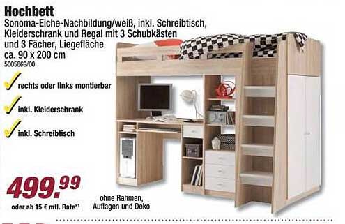 Hochbett Mit Schreibtisch Poco