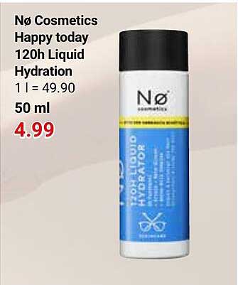 Nø Cosmetics Happy today 120h Liquid Hydration 50 ml